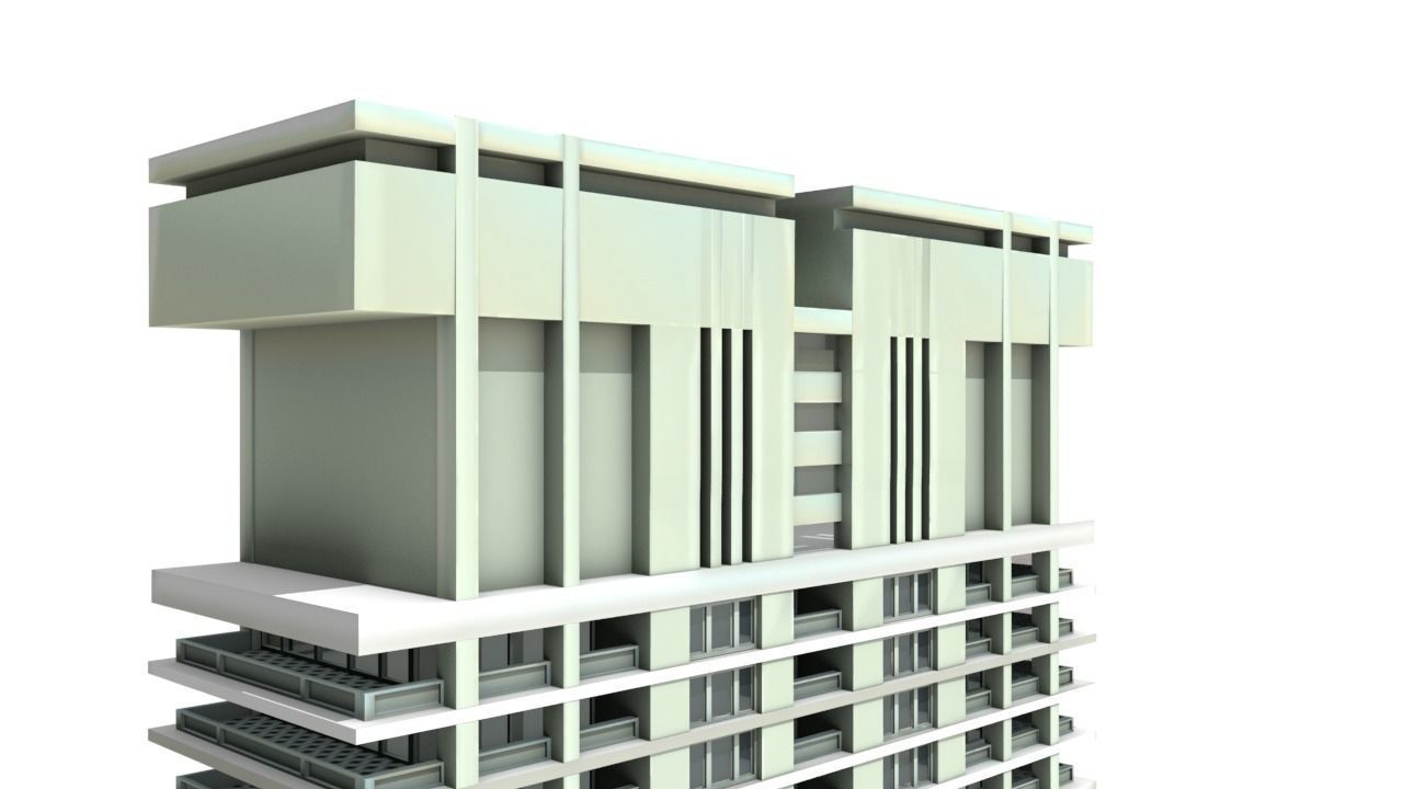 Big Hous Low-poly 3D model_25