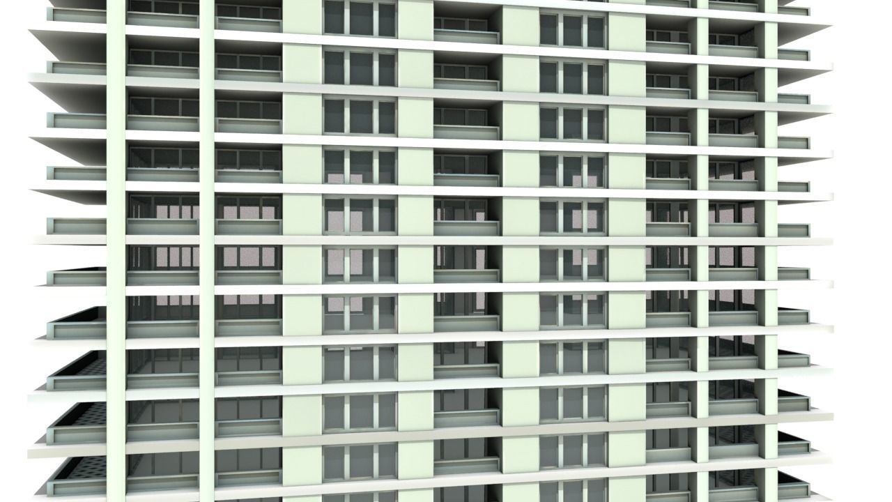 Big Hous Low-poly 3D model_2