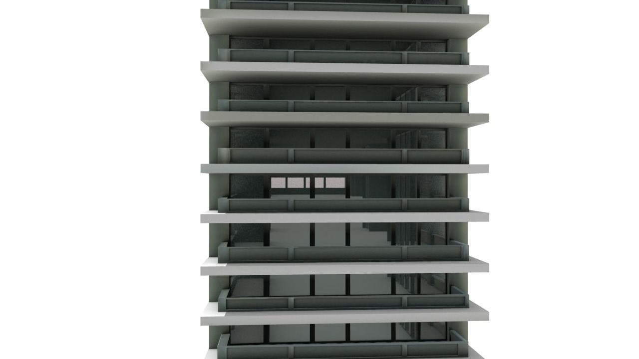 Big Hous Low-poly 3D model_5