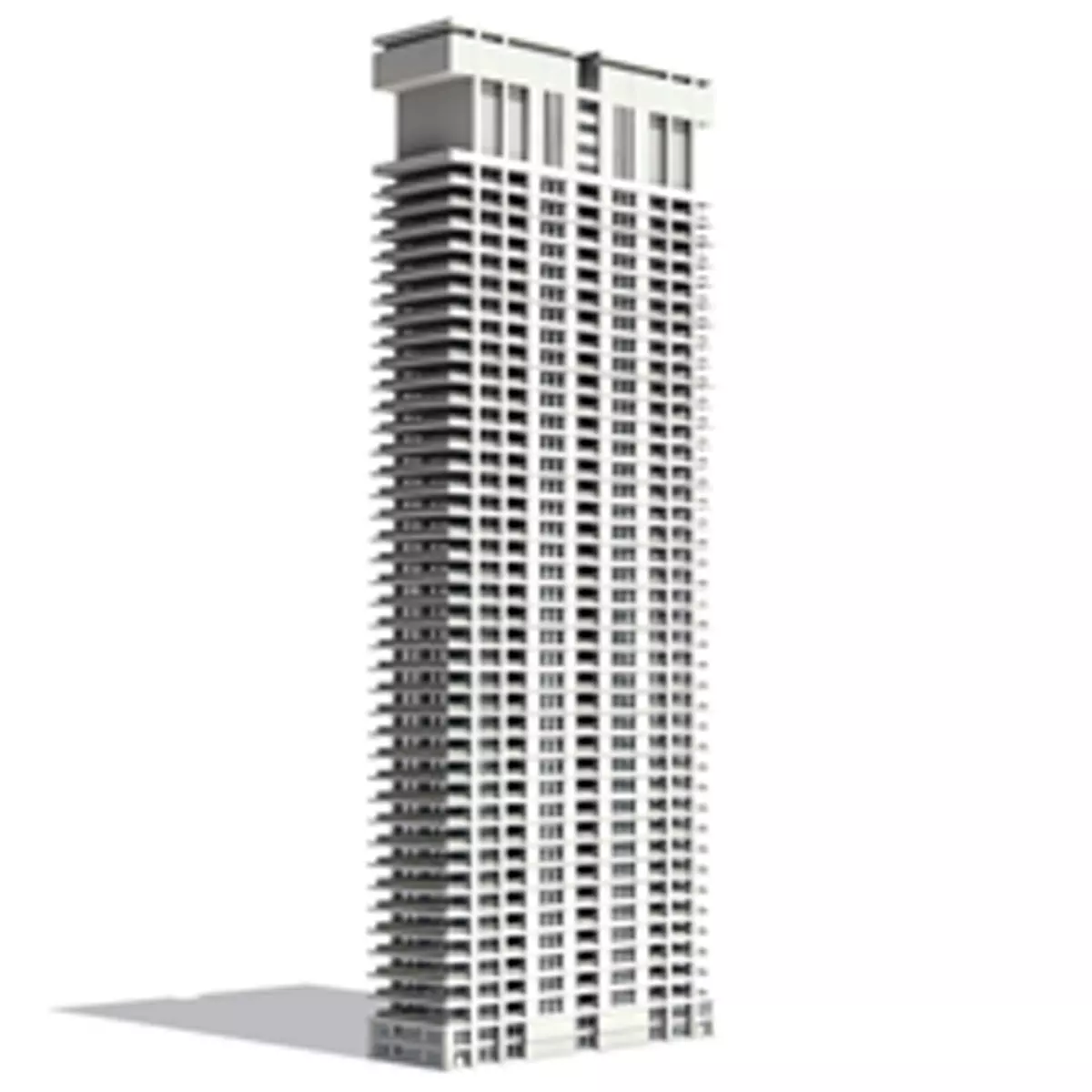 Big Hous Low-poly 3D model_0