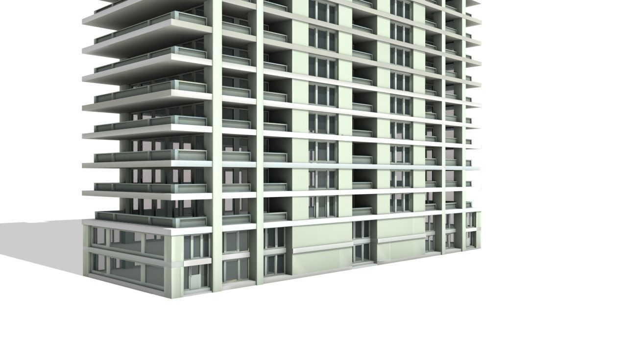 Big Hous Low-poly 3D model_13