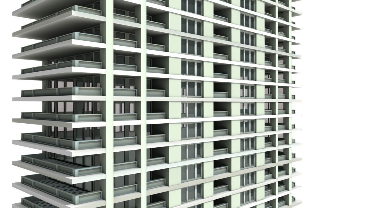 Big Hous Low-poly 3D model_12