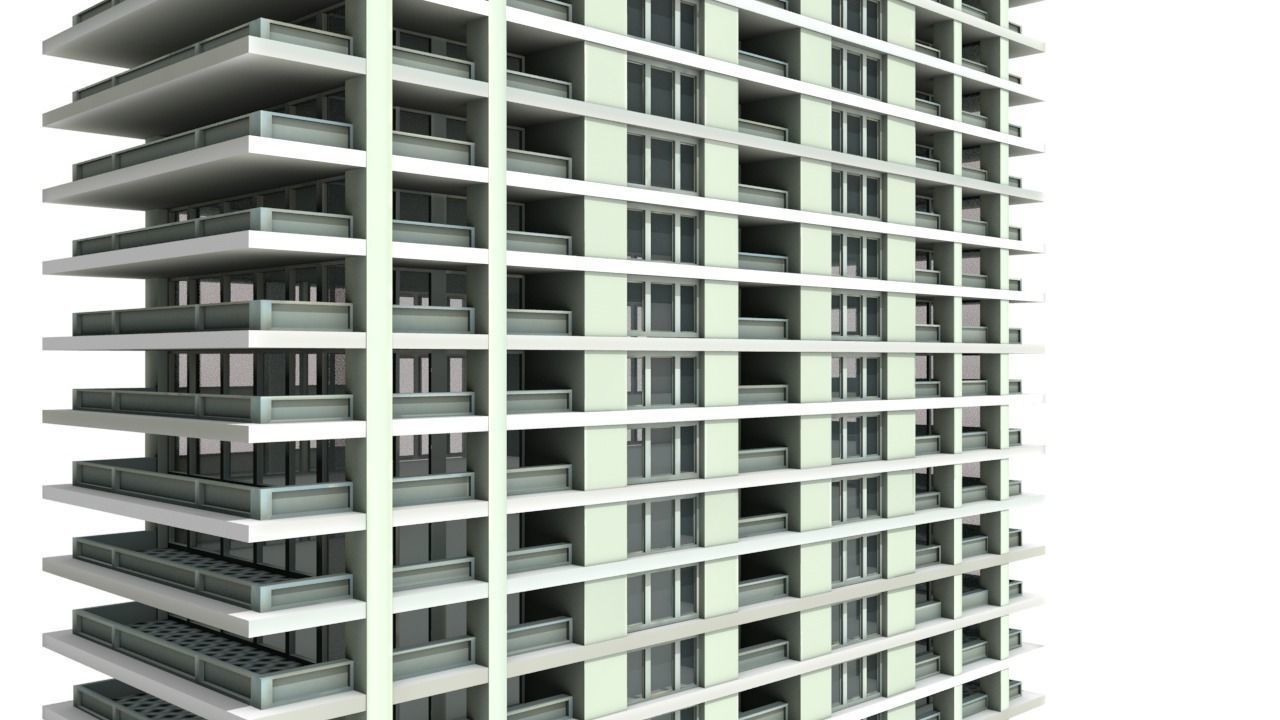 Big Hous Low-poly 3D model_1