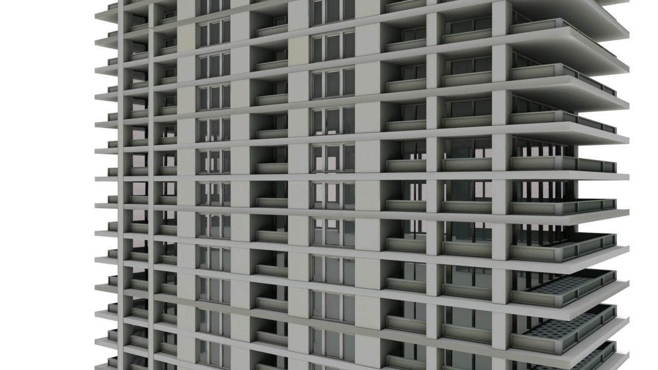 Big Hous Low-poly 3D model_9