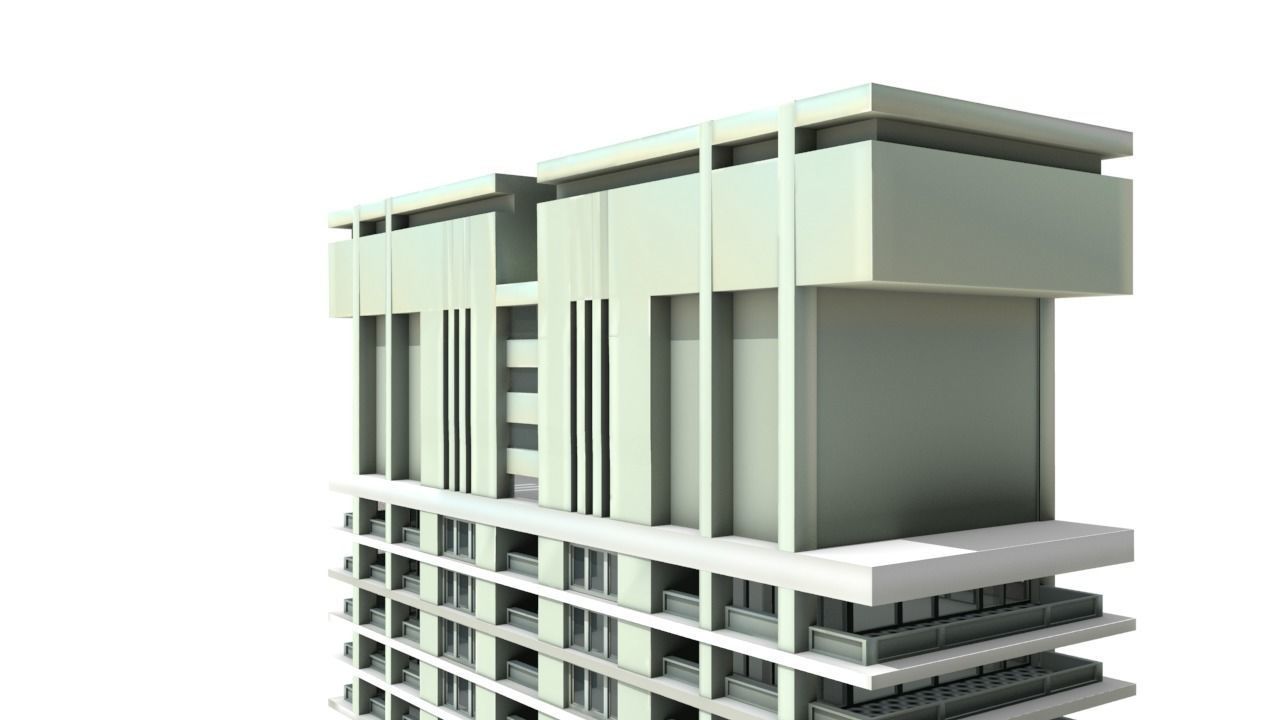 Big Hous Low-poly 3D model_28