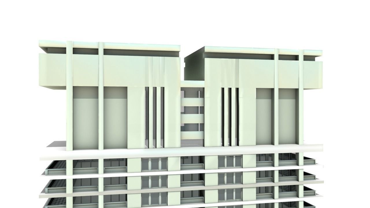 Big Hous Low-poly 3D model_26