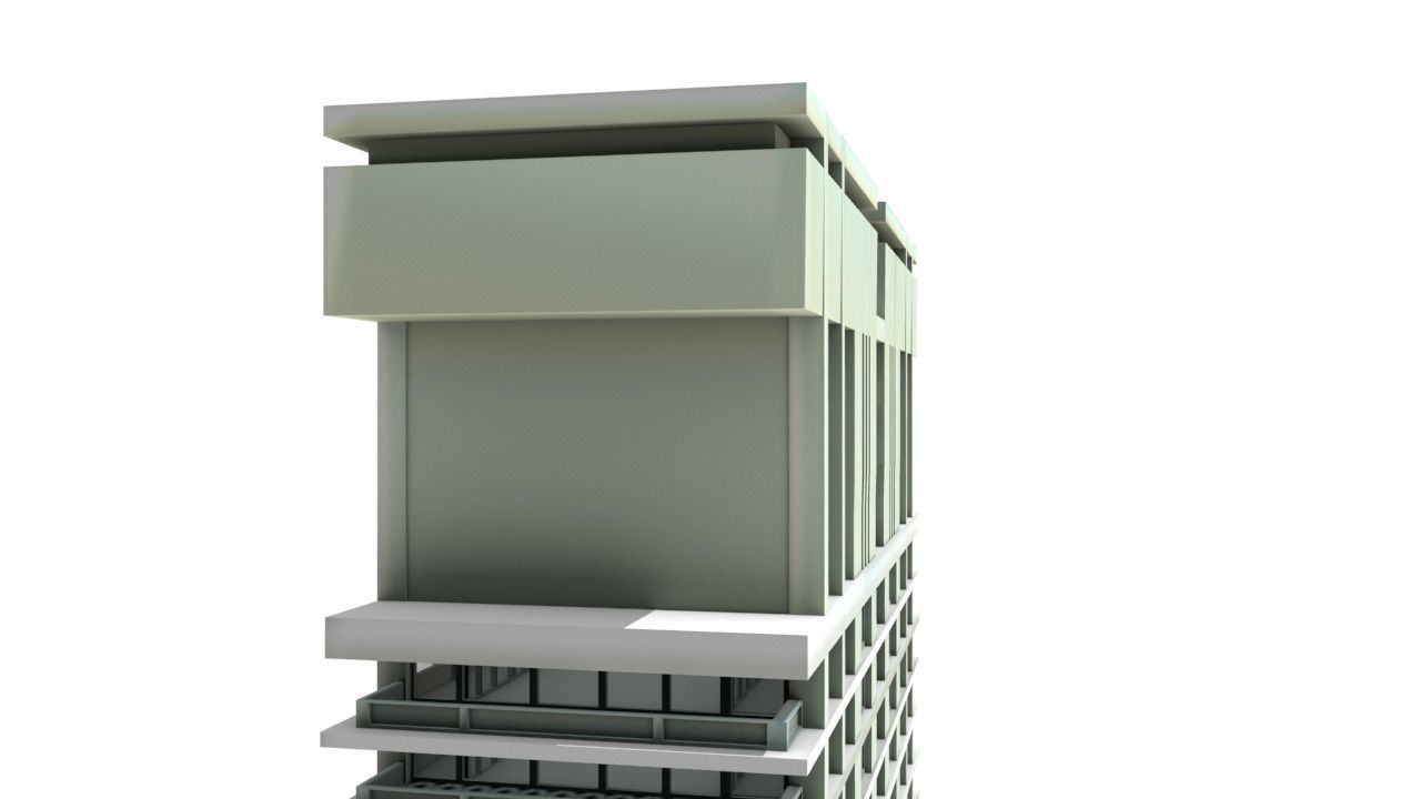 Big Hous Low-poly 3D model_35