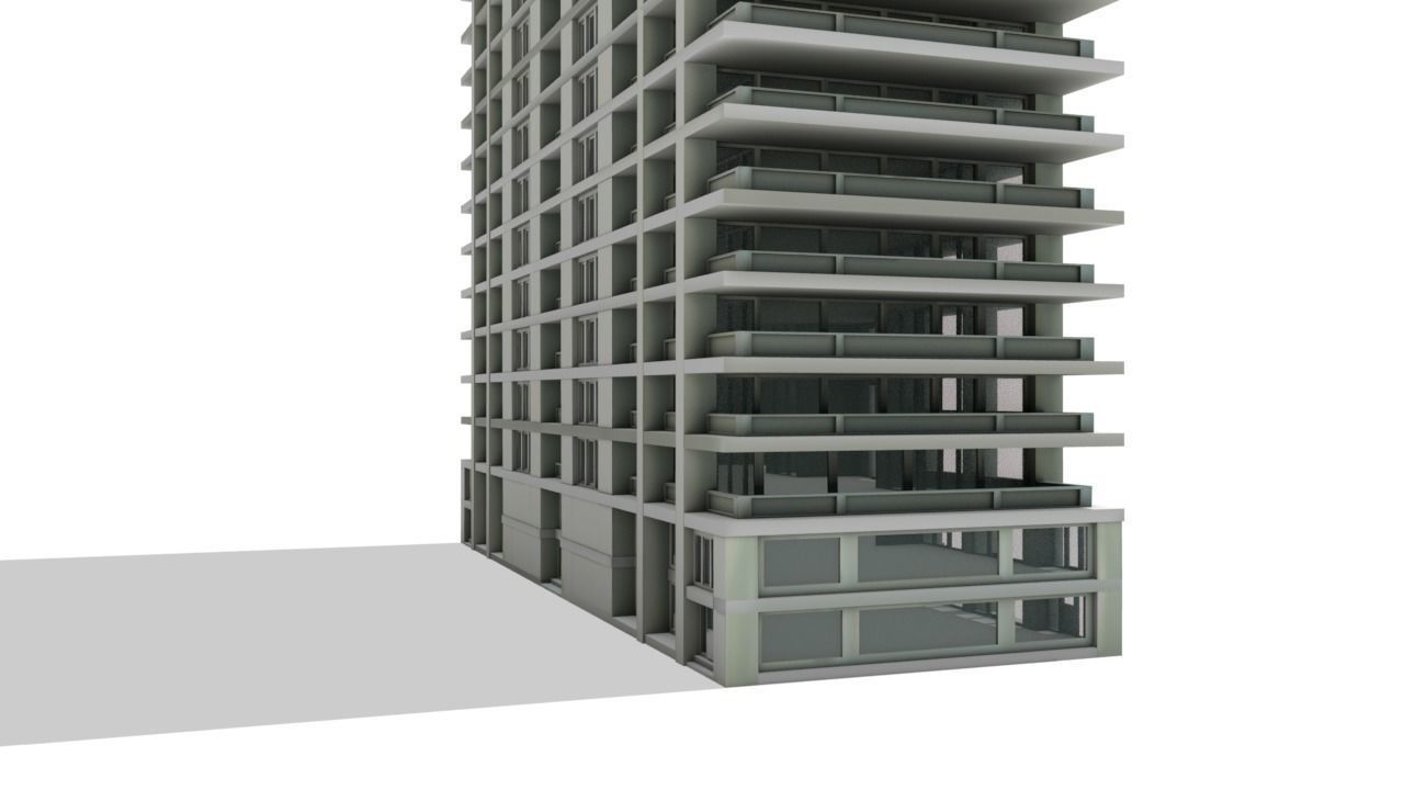 Big Hous Low-poly 3D model_22