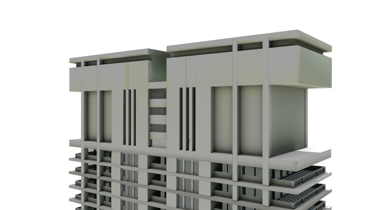 Big Hous Low-poly 3D model_33