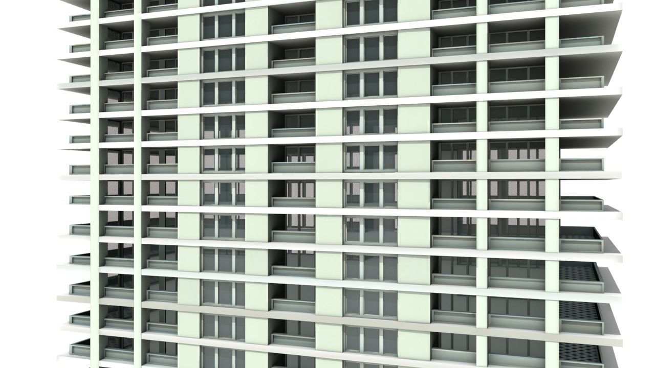 Big Hous Low-poly 3D model_3