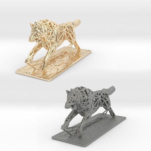 White Wolf 3D print model