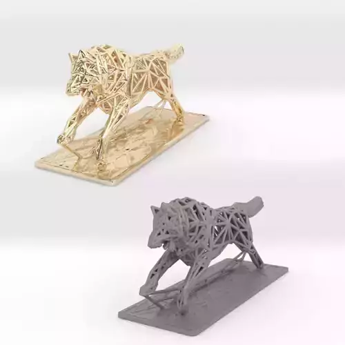 White Wolf 3D print model