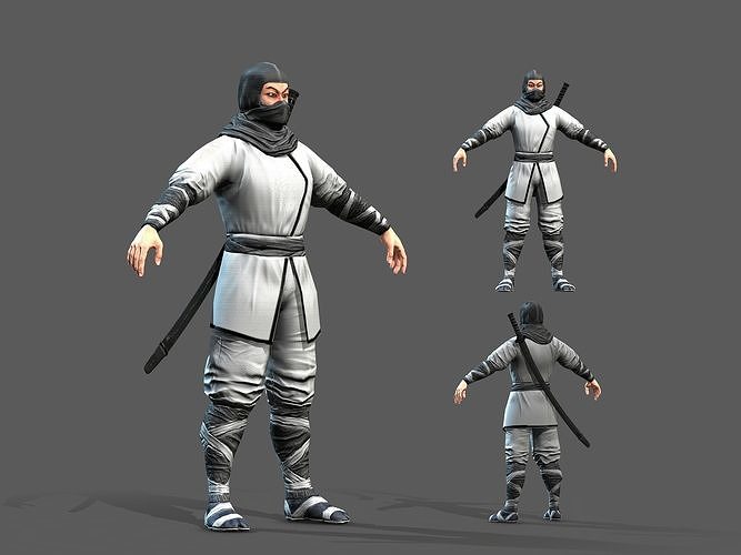 Ninja Low-poly 3D model