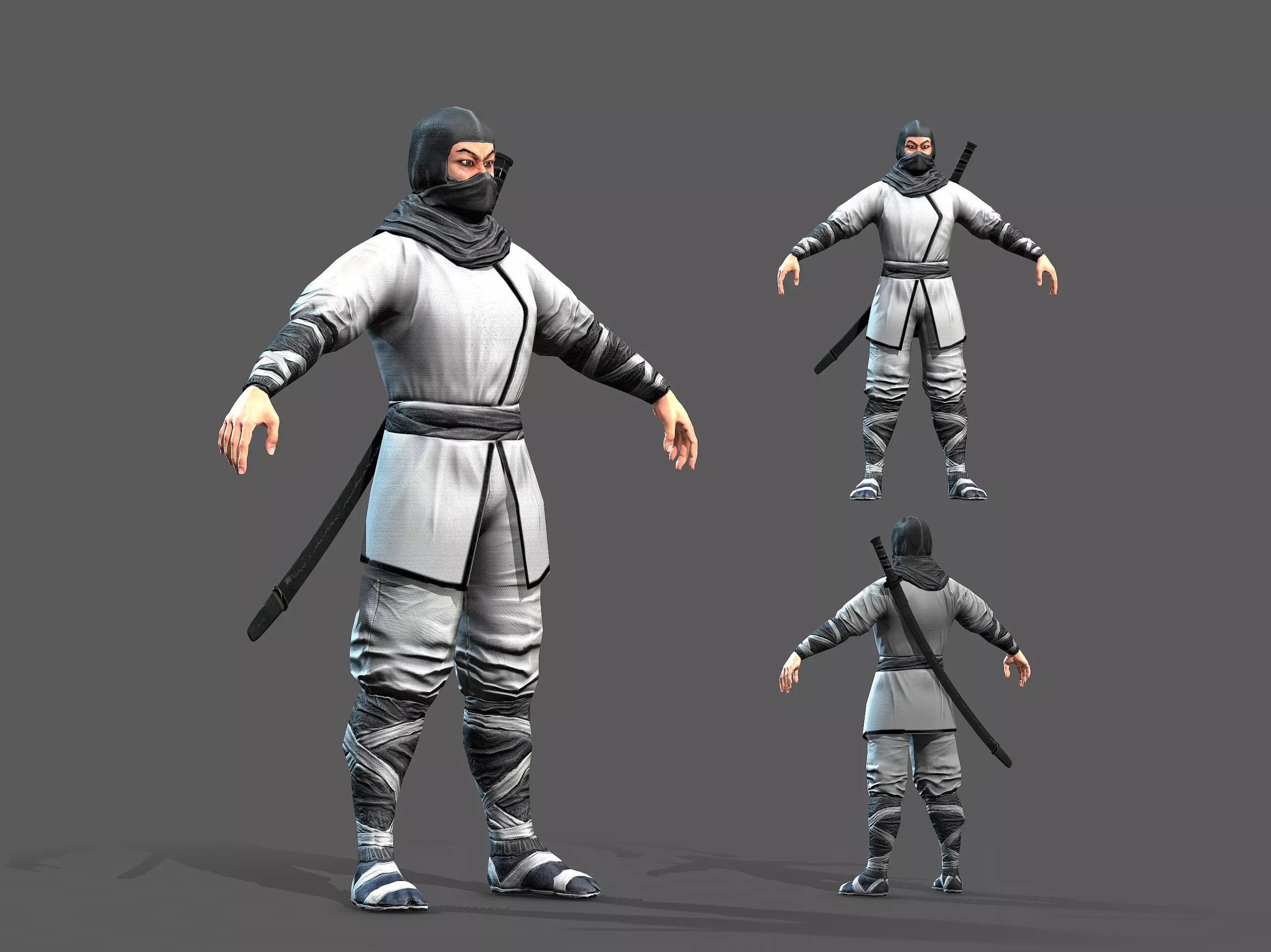 Ninja Low-poly 3D model