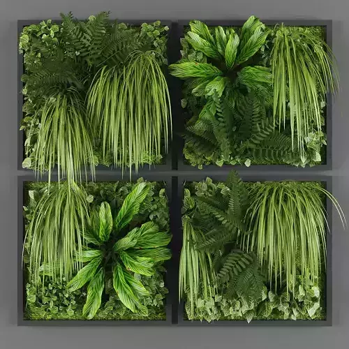 Vertical garden 16 Low-poly 3D model
