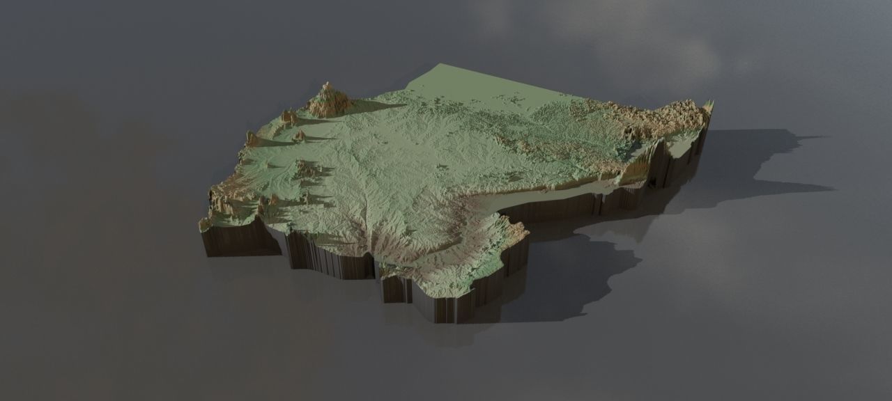 Highresolution heightmaps and geometry for Uganda Texture CGTrader