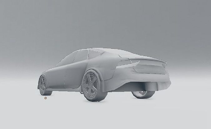 Audi a7- low poly Free low-poly 3D model