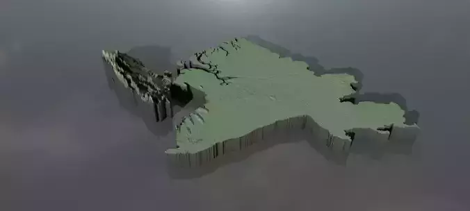 High-resolution heightmaps and geometry for Bangladesh Texture