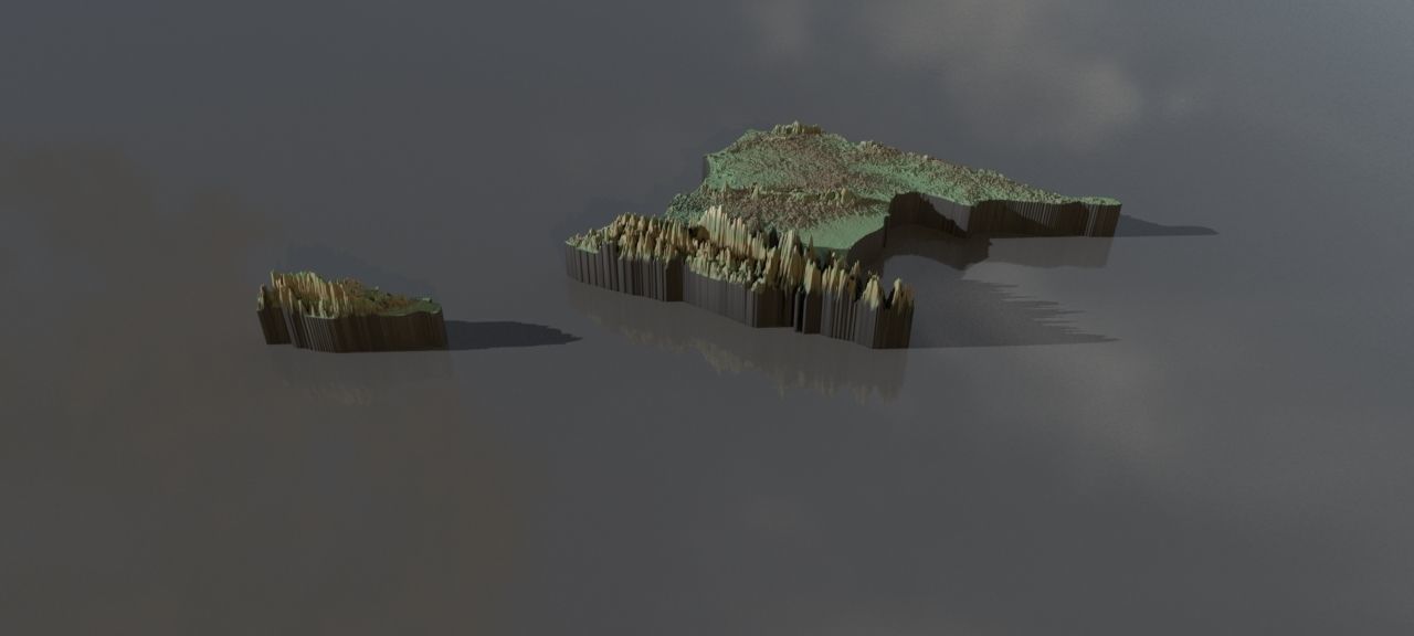 High-resolution heightmaps and geometry for Trinidad and Tobago Texture_2