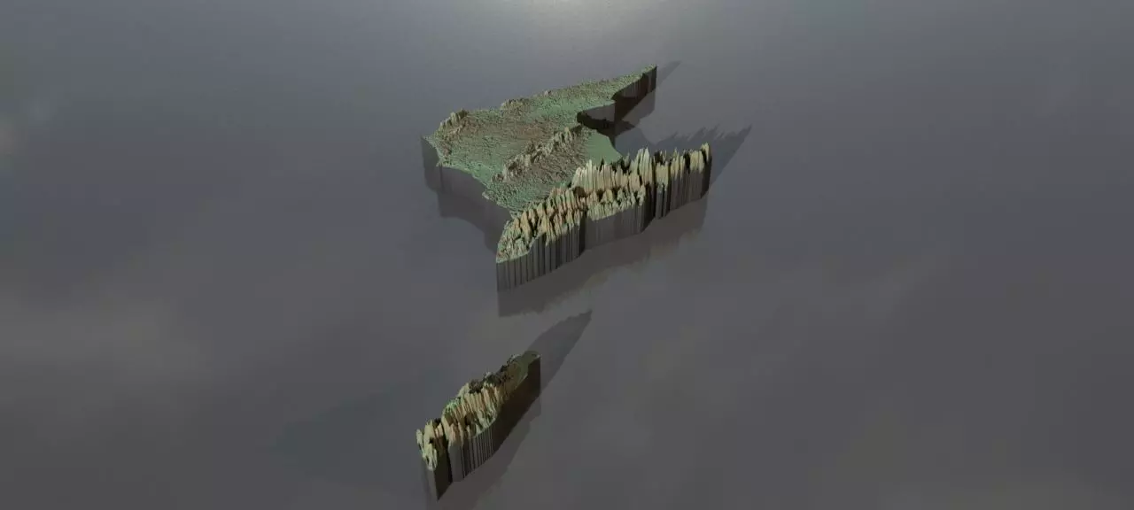 High-resolution heightmaps and geometry for Trinidad and Tobago Texture_0