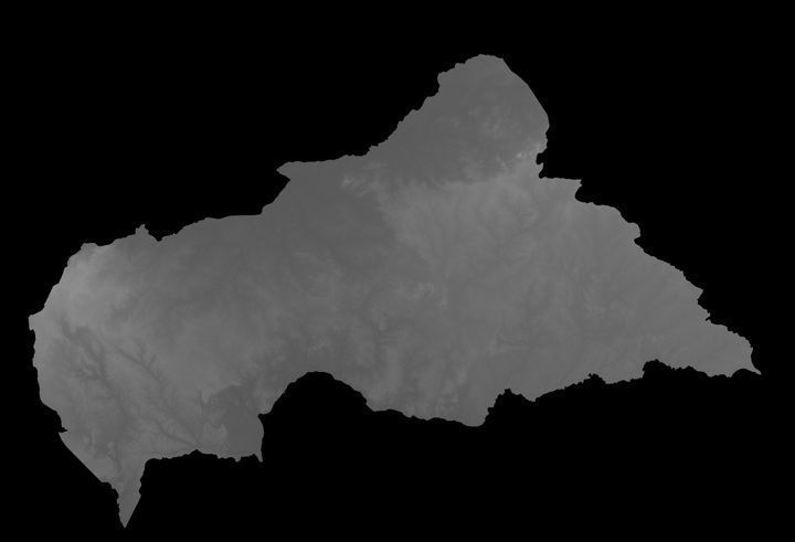 Heightmaps and geometry for Central African Republic Texture_3