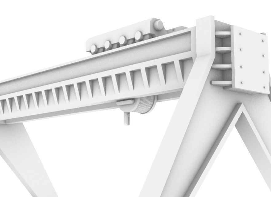 Port Crane 3D print model_6