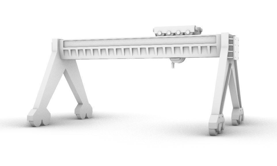Port Crane 3D print model_5