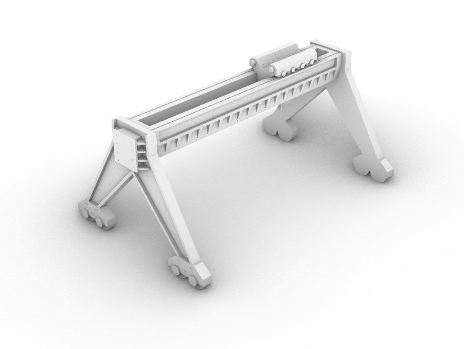Port Crane 3D print model_3