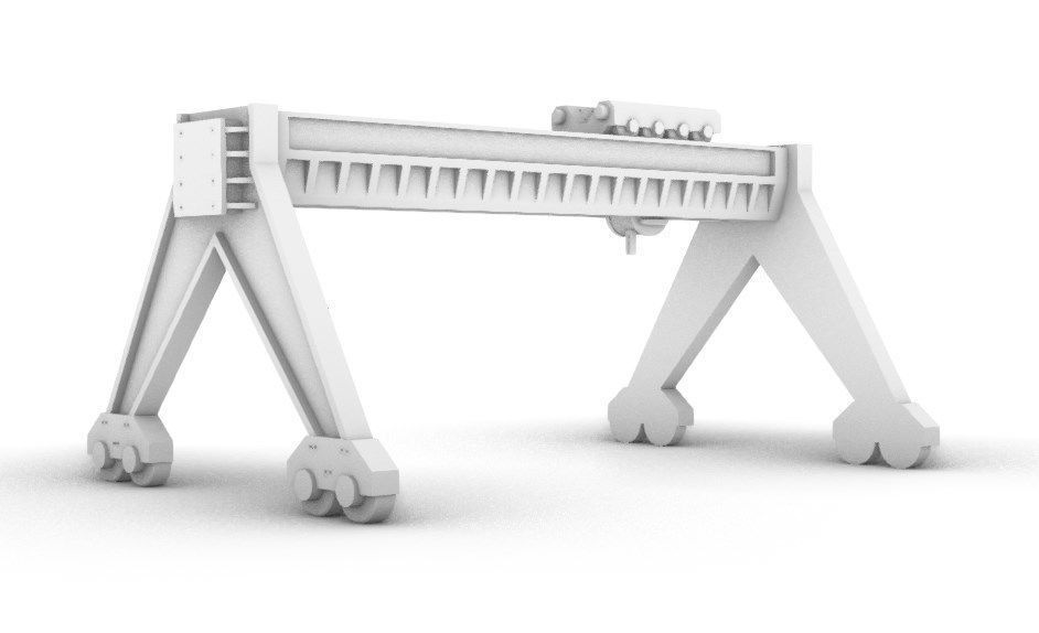 Port Crane 3D print model_4