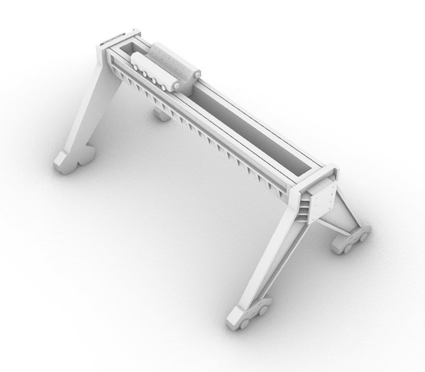 Port Crane 3D print model_2