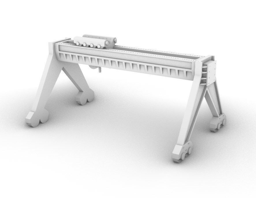 Port Crane 3D print model_1