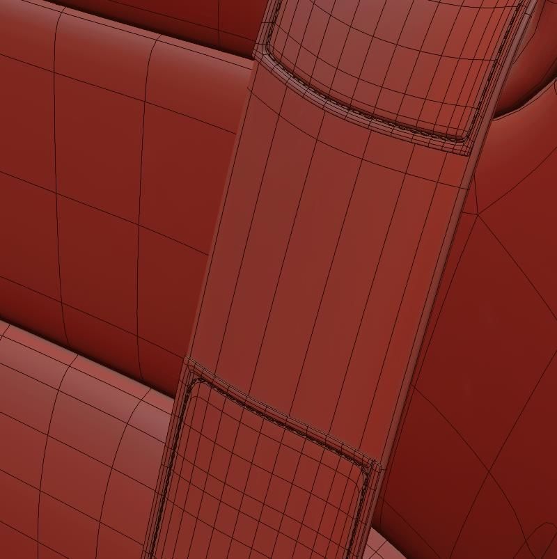 Racing seat Recaro and Wheel MOMO 3D model_16