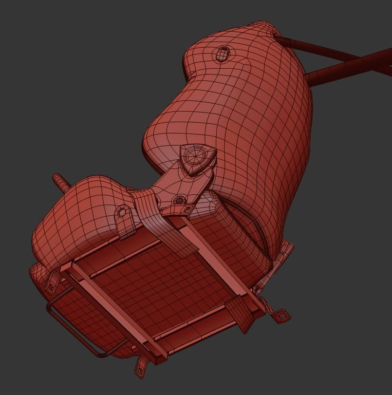 Racing seat Recaro and Wheel MOMO 3D model_13