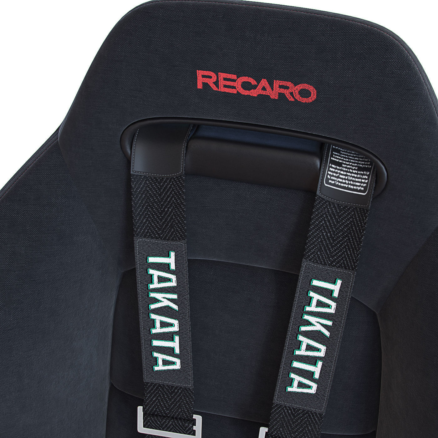 Racing seat Recaro and Wheel MOMO 3D model_5
