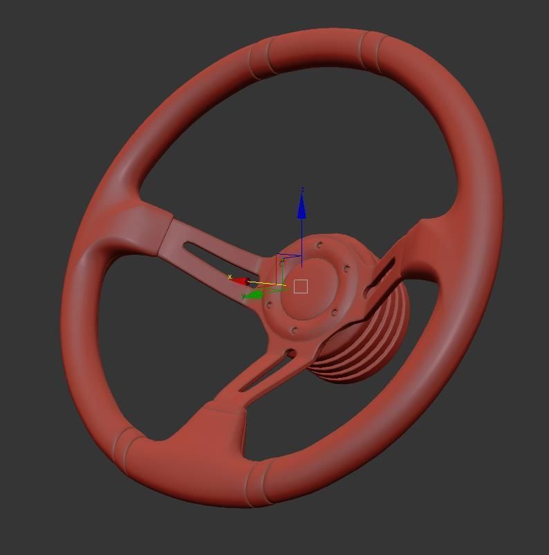 Racing seat Recaro and Wheel MOMO 3D model_23