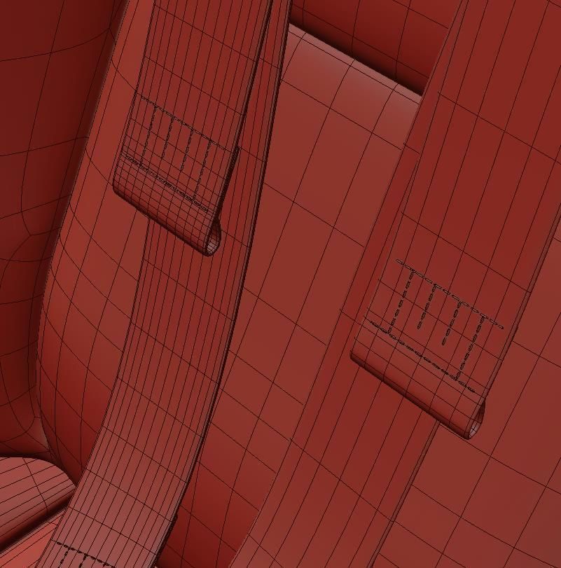 Racing seat Recaro and Wheel MOMO 3D model_14