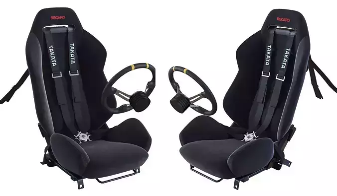 Racing seat Recaro and Wheel MOMO