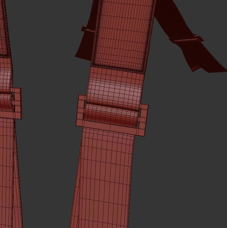 Racing seat Recaro and Wheel MOMO 3D model_20