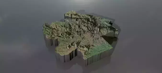 High-resolution heightmaps and geometry for Gabon