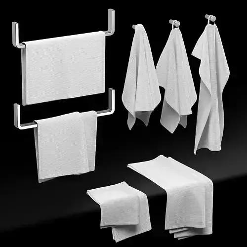 KITCHEN TOWELS WHITE