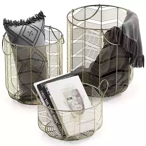 METAL BASKETS DECOR