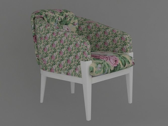 modern colorful armchair 3D model