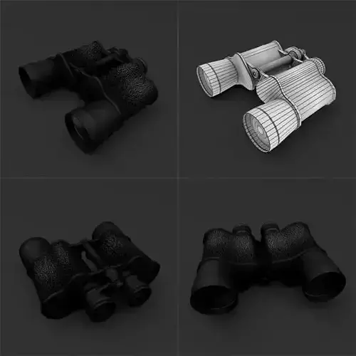Binoculars Free low-poly 3D model