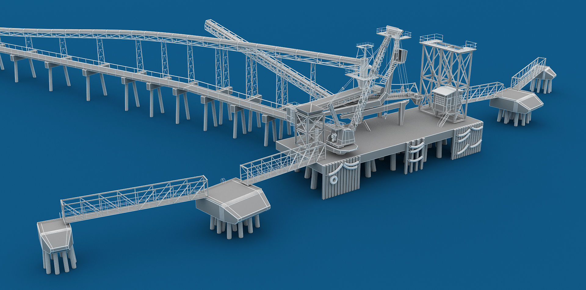Cement Plant 3D model_1