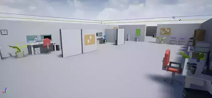 Mega Low Poly Office Pack 75 models