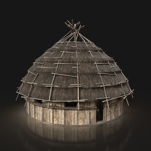 Next Gen AAA Medieval Village Collection - 7 Enterable Buildings Low-poly 3D model 7