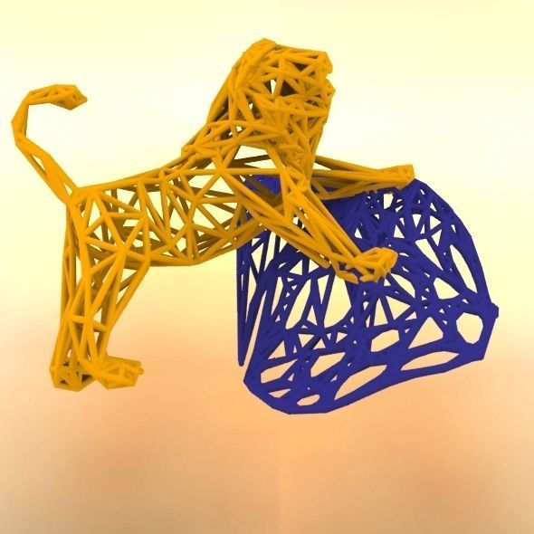 Lion -King of the jungle 3D print model_15