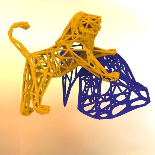Lion -King of the jungle 3D print model_16