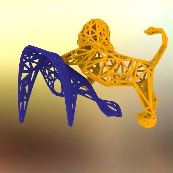Lion -King of the jungle 3D print model_24