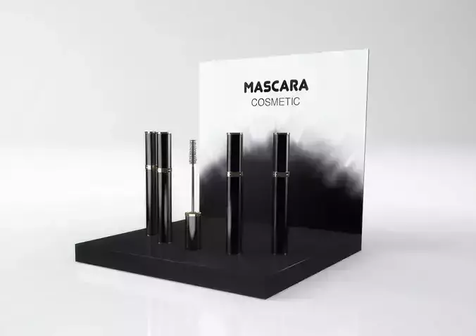Mascara and POS display 3D model